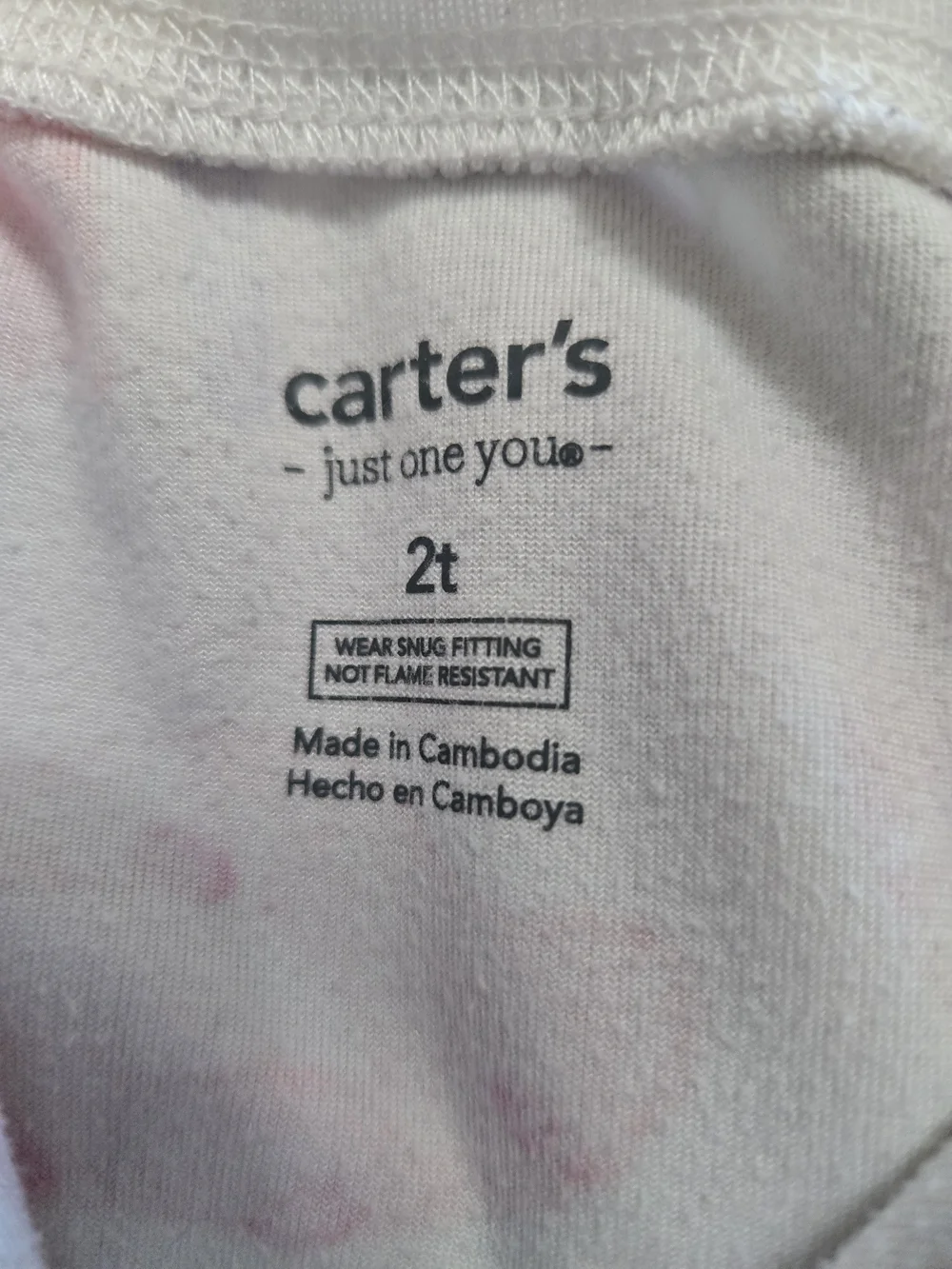 Carter's Girls Fleece Zip Sleep Footie Pajamas - Lavender and Pink/White Print